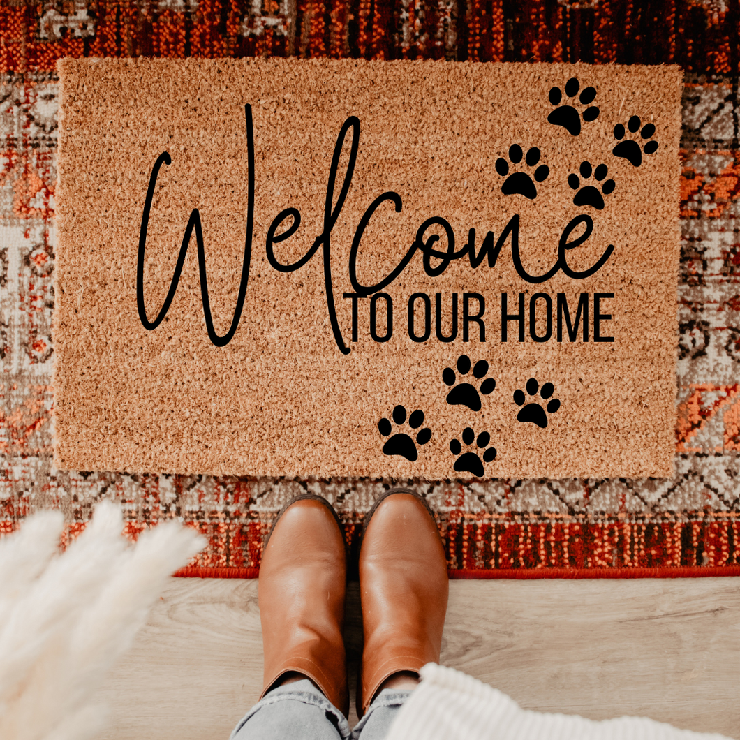 WELCOME TO OUR HOME - PAW PRINTS
