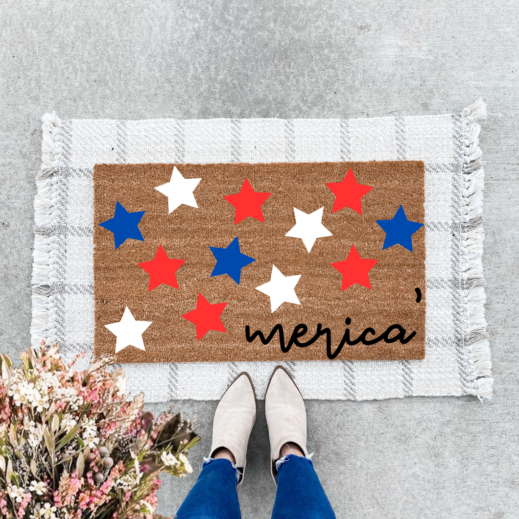 Merica' Stars Doormat